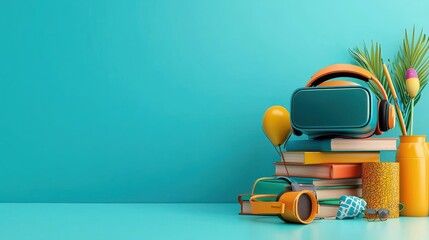 Poster - Integrating virtual reality headsets into education transforming learning with books and technology