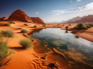 Wall Mural - water in the desert