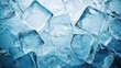 © Panuwat - Close-up group ice cubes are different sizes Beautiful winter natural blue