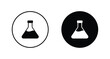 © Robbiya - test tube icon set vector. Laboratory icon