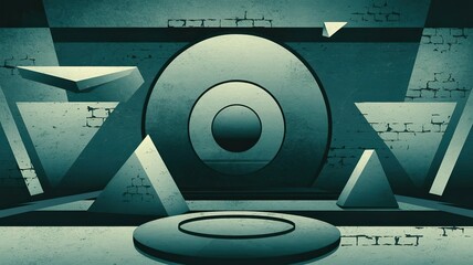abstract illustration of a digital world