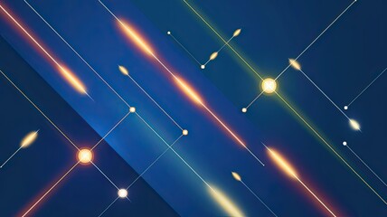 an abstract illustration with a blue neon ligh background