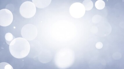 Poster - Silver Bokeh Background for Christmas & New Year Generative AI