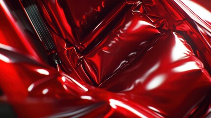 Wall Mural - glossy red abstract background