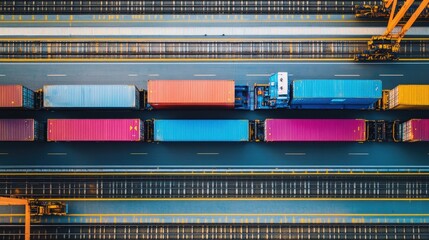 Poster - An AI system automating supply chain logistics, predicting demand, optimizing routes, and managing inventory to reduce costs and improve efficiency