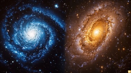 Wall Mural - the difference between photographing stars and capturing galaxies: explore the challenges and reward