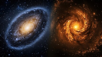 Wall Mural - the difference between photographing stars and capturing galaxies: explore the challenges and reward