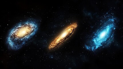Wall Mural - the difference between spiral, elliptical, and irregular galaxies: discuss the key characteristics o