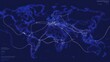 © isti - A global map depicting major transportation routes and connections across continents.