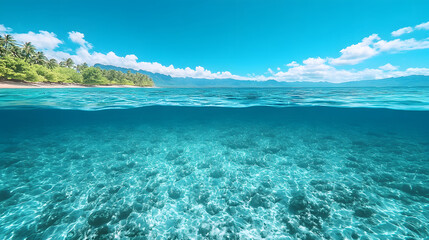 Poster - Explore the tranquil beauty of underwater ocean landscapes