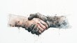 © rahuth - Contrasting Hands: Clean vs. Soil with Texture