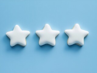 Wall Mural - Three Star Shaped Cookies