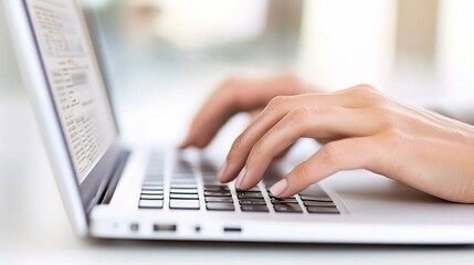 Poster - Professional Financial Analyst Using Laptop to Monitor Stock Market Trends and Data Analytics in a Modern Office Setting