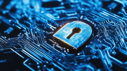 Fototapete - A company implementing hybrid encryption, balancing classical and quantum security measures for optimal protection