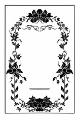 frame with floral ornament