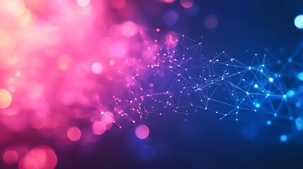 Abstract social network background with interconnection