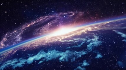 Wall Mural - galaxy abstract passage nebula clouds star fields perfect deep visuals interstellar distant aetherea