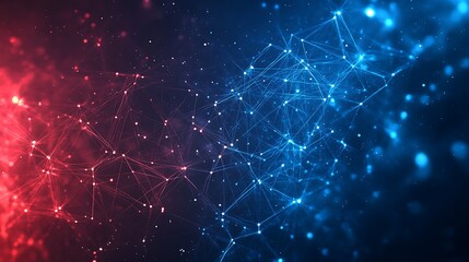 Abstract social network background with interconnection