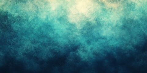 Aufkleber - Abstract blue and green watercolor background texture with cloudy effect and soft light.