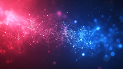 Abstract social network background with interconnection