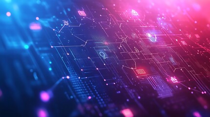 Abstract social network background with interconnection
