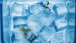© Alexander - Ice Cubes in a Blue Container