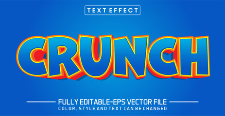 Poster - Crunch font Text effect editable