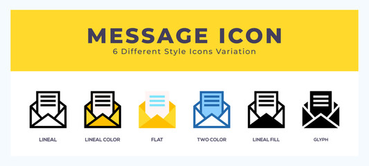 Aufkleber - Message set of simple icons great for web. app. presentation and more.