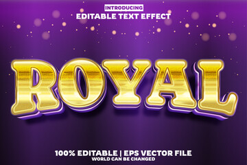 Poster - New Royal editable text effect in new modern trend style