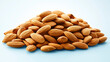 © FranKissStudio - Pile of almonds on a white background