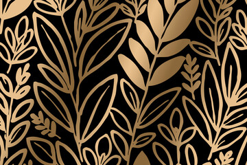  Luxurious golden botanical background. Printable wallpapers, covers, wall art, greeting card, wedding cards, invitations.