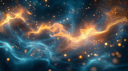 Wall Mural - nebula and galaxies in space. abstract cosmos background