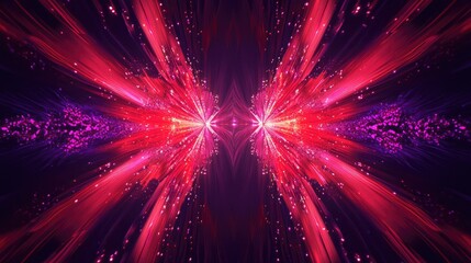 Poster - Abstract vibrant light trails creating a dynamic and energetic backdrop with vivid colors of pink, violet, and purple, perfect for artistic or modern design projects.