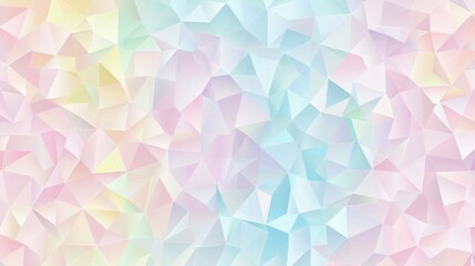 Poster - Soft Pastel Geometric Background Pattern with Subtle Color Transitions and Triangular Shapes for Abstract Design Projects and Creative Applications
