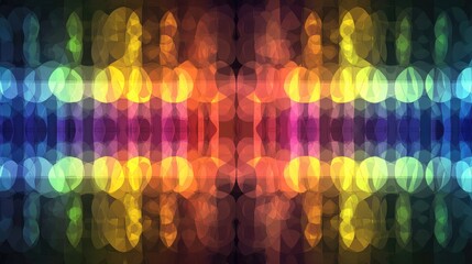 Poster - Colorful Abstract Light Patterns Creating a Dreamlike Background with Soft Bokeh Effects for Artistic and Visual Projects and Designs