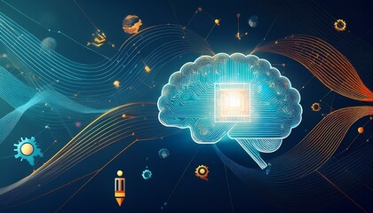 AI Learning and Artificial Intelligence Concept. Business, modern technology