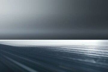 Wall Mural - Dark Surface with Abstract Gradient White and Silver Texture  Enhanced by Soft Tech Metal Aesthetics