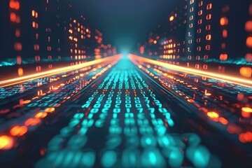 Digital code electronic high tech background