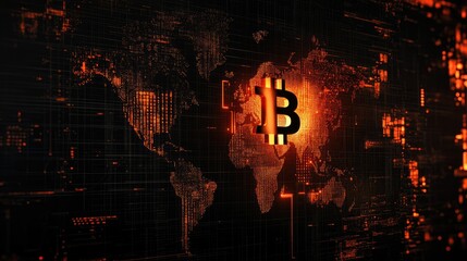 Poster - Global Bitcoin Network Visualization Concept
