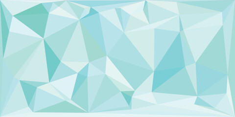 Fototapete - Abstract winter background, abstract triangle background with winter theme.