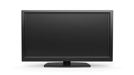 Poster - Modern flat screen TV isolated on white background