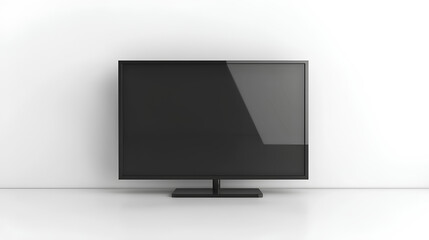 Poster - Modern flat screen TV isolated on white background