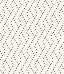 Wall Mural - vector seamless pattern. modern stylish texture. repeating geometric background. striped monochrome 