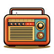 © Surachai - retro radio illustration vector