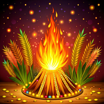 Lohri Festival Celebration Background