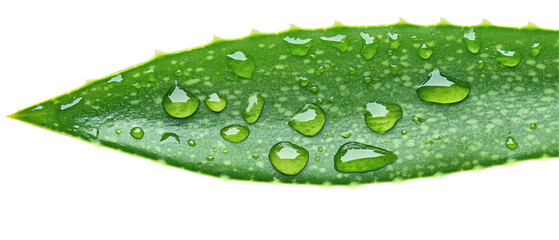Wall Mural - a leaf with water droplets on it. transparent background