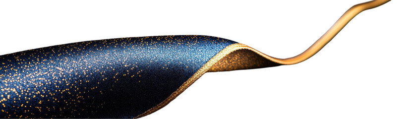Wall Mural - a long, thin object with a blue and gold color. transparent background