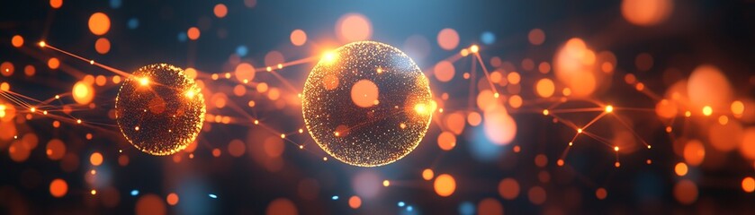 Poster - Explore the intricate patterns of energy and particles in a dynamic digital universe