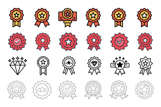 Quality batch icon set in vector art