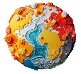 Poster - World globe, PNG transparent background